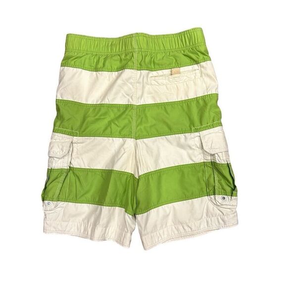 Abercrombie & Fitch Men's XS Striped Cargo Board Shorts Multicolor Drawstring - Picture 2 of 3
